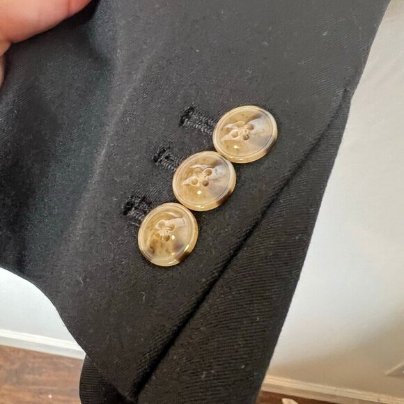 J.Crew $198 Womens Two Button Blazer Black Size 2 BP095 - Picture 4 of 6